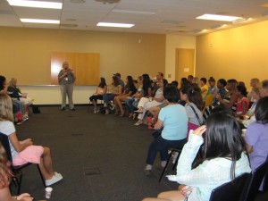 Annual IBC Tech Trek camper orientation and ice cream social.